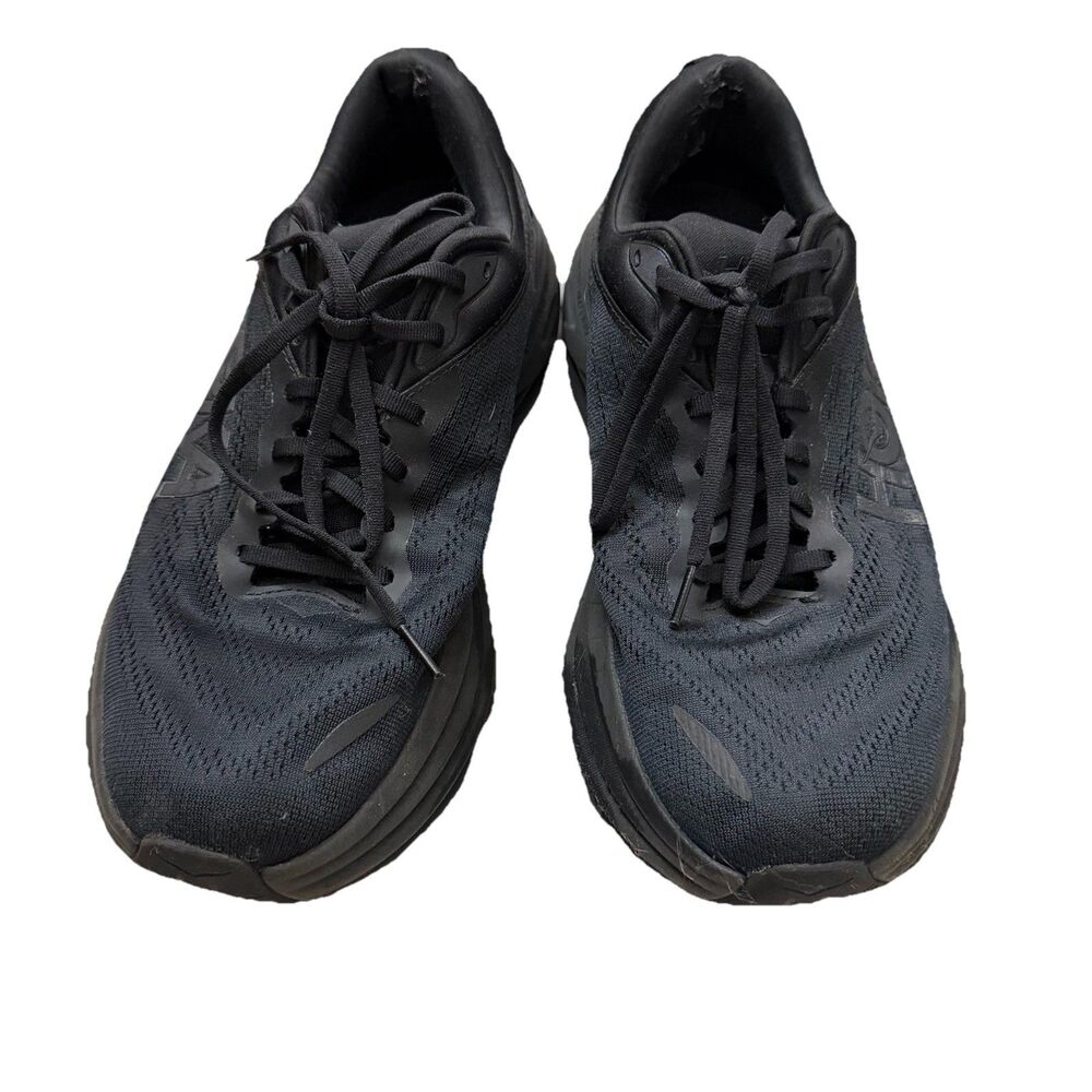 Hoka Shoes Bondi 8 Wide 2E Mens Size 11 Black Athletic Running Walking Cushioned